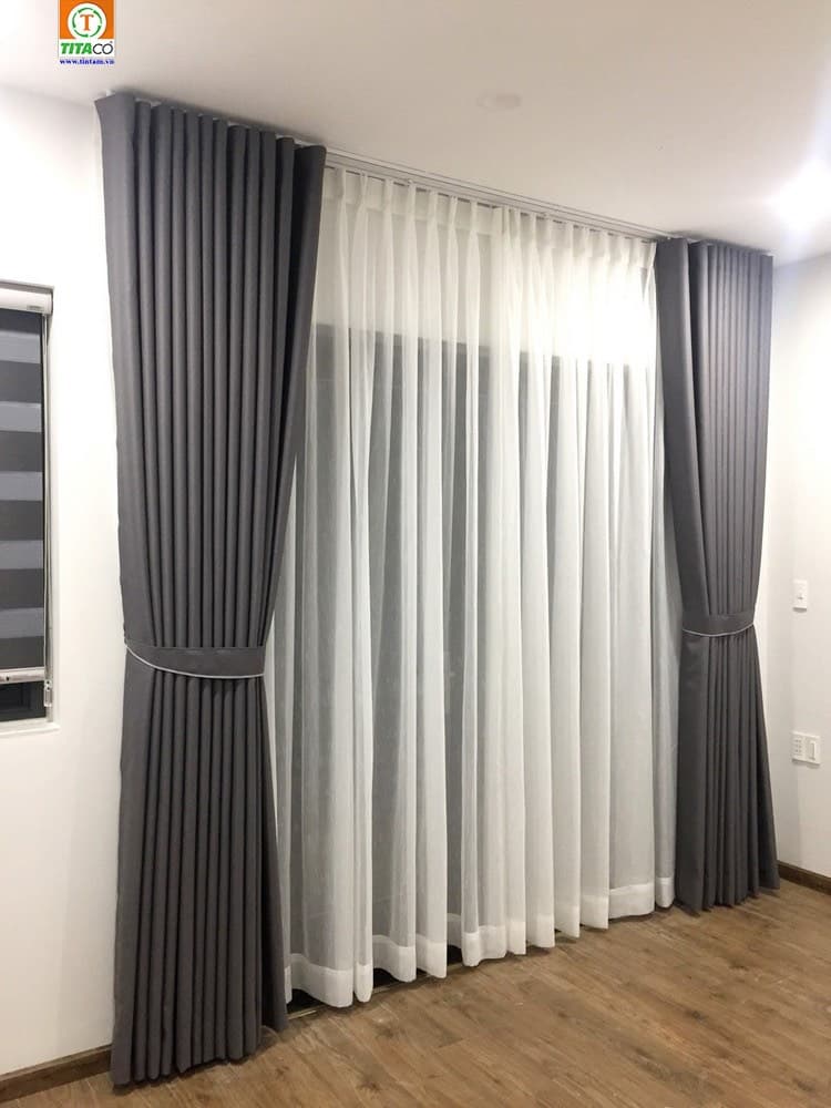 Rèm vải Bố cao cấp - ảnh 2